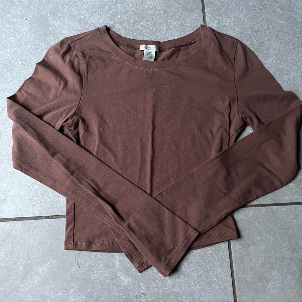 Bozzolo Brown Long Sleeved Shirt